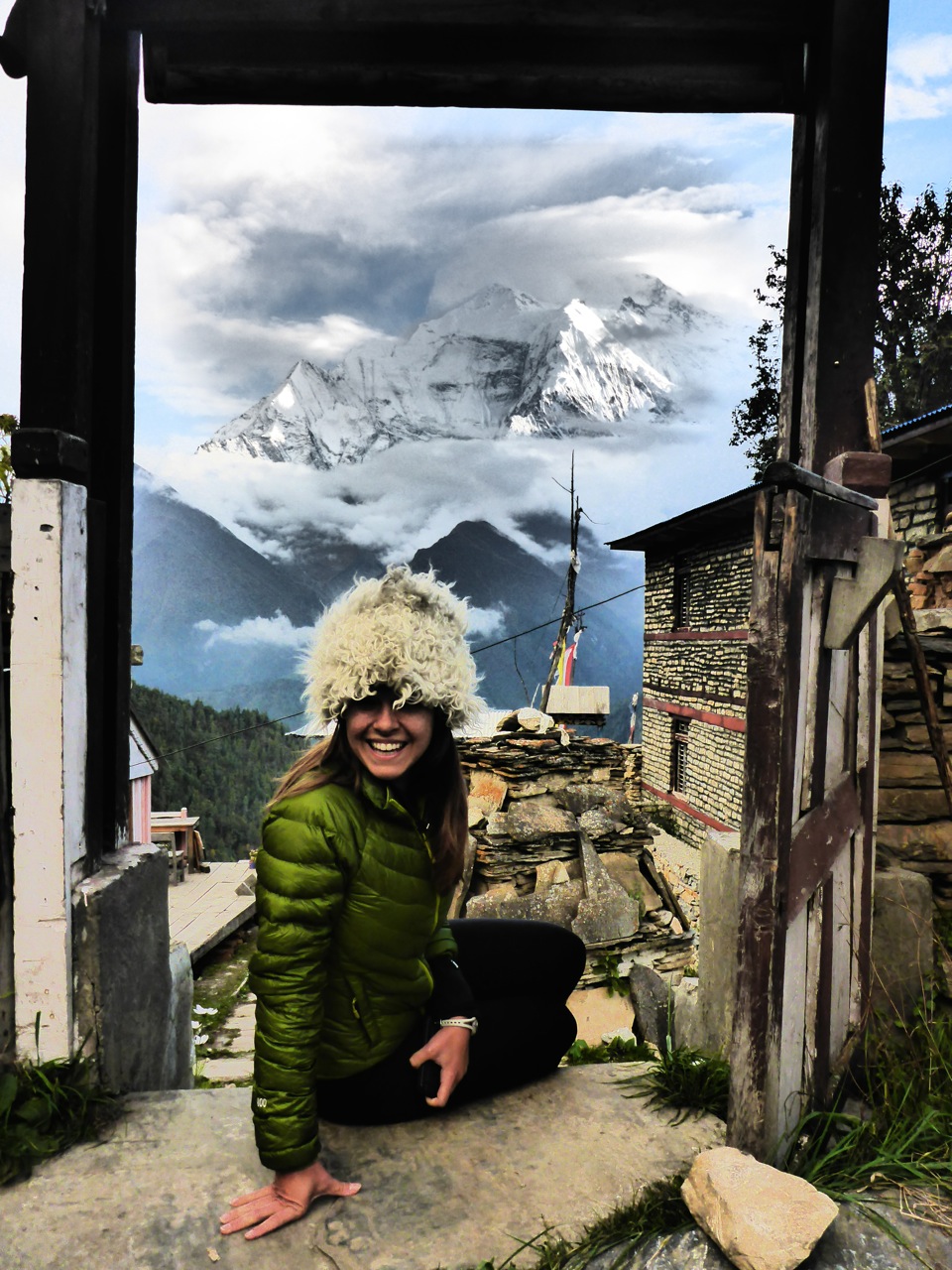 Chame (2670m) to Ghyaru (3670m) via Upper Pisang – October 3, 2014